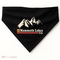 Retro Mammoth Lakes California Ca Mountain Ski USA-Made Doggie Bandana thumb 0