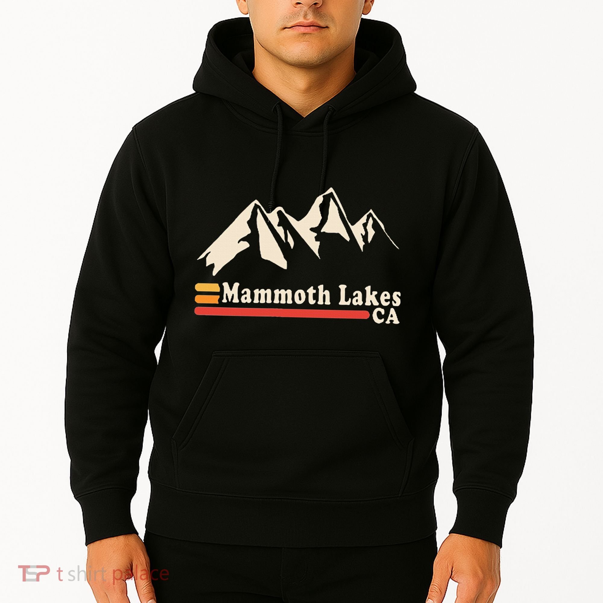 Retro Mammoth Lakes California Ca Mountain Ski Hoodie