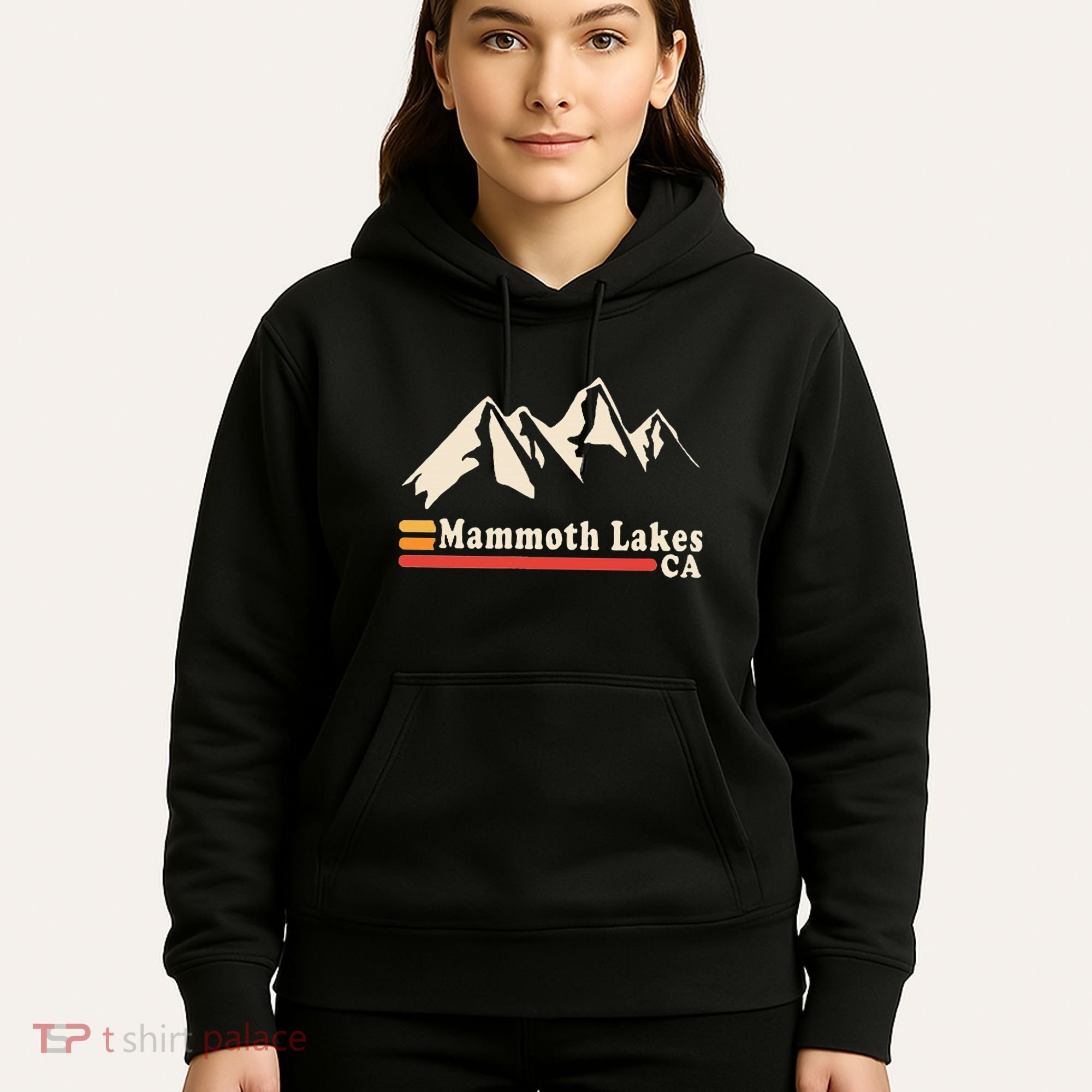 Retro Mammoth Lakes California Ca Mountain Ski Hoodie