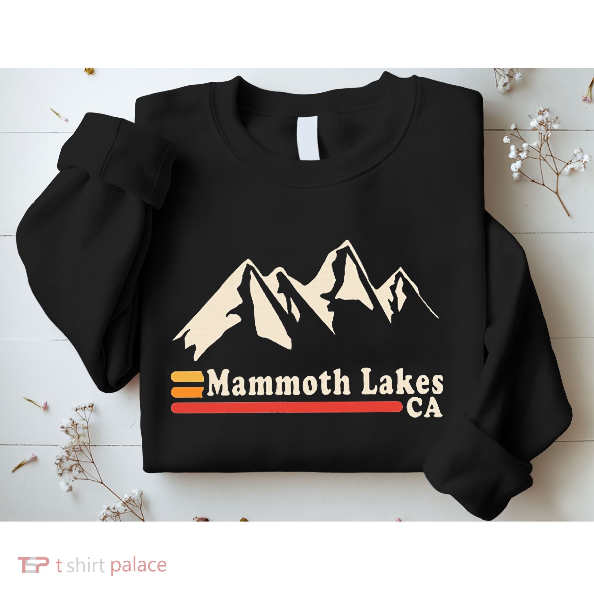 Retro Mammoth Lakes California Ca Mountain Ski Sweatshirt