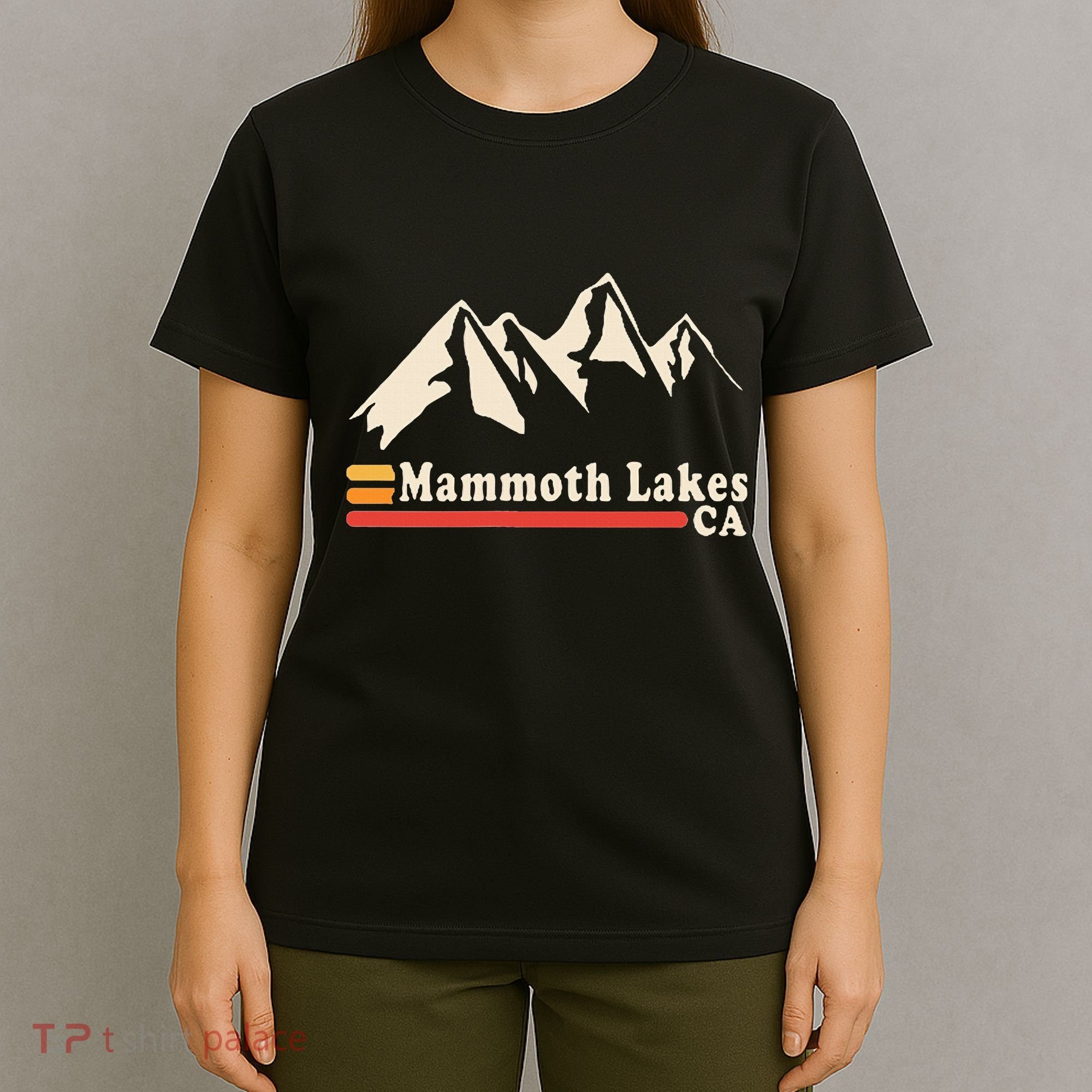Retro Mammoth Lakes California Ca Mountain Ski T-Shirt