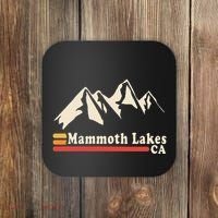 Retro Mammoth Lakes California Ca Mountain Ski Coaster thumb 0