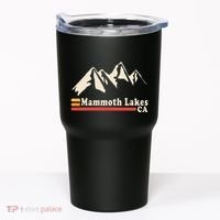 Retro Mammoth Lakes California Ca Mountain Ski Tumbler thumb 0