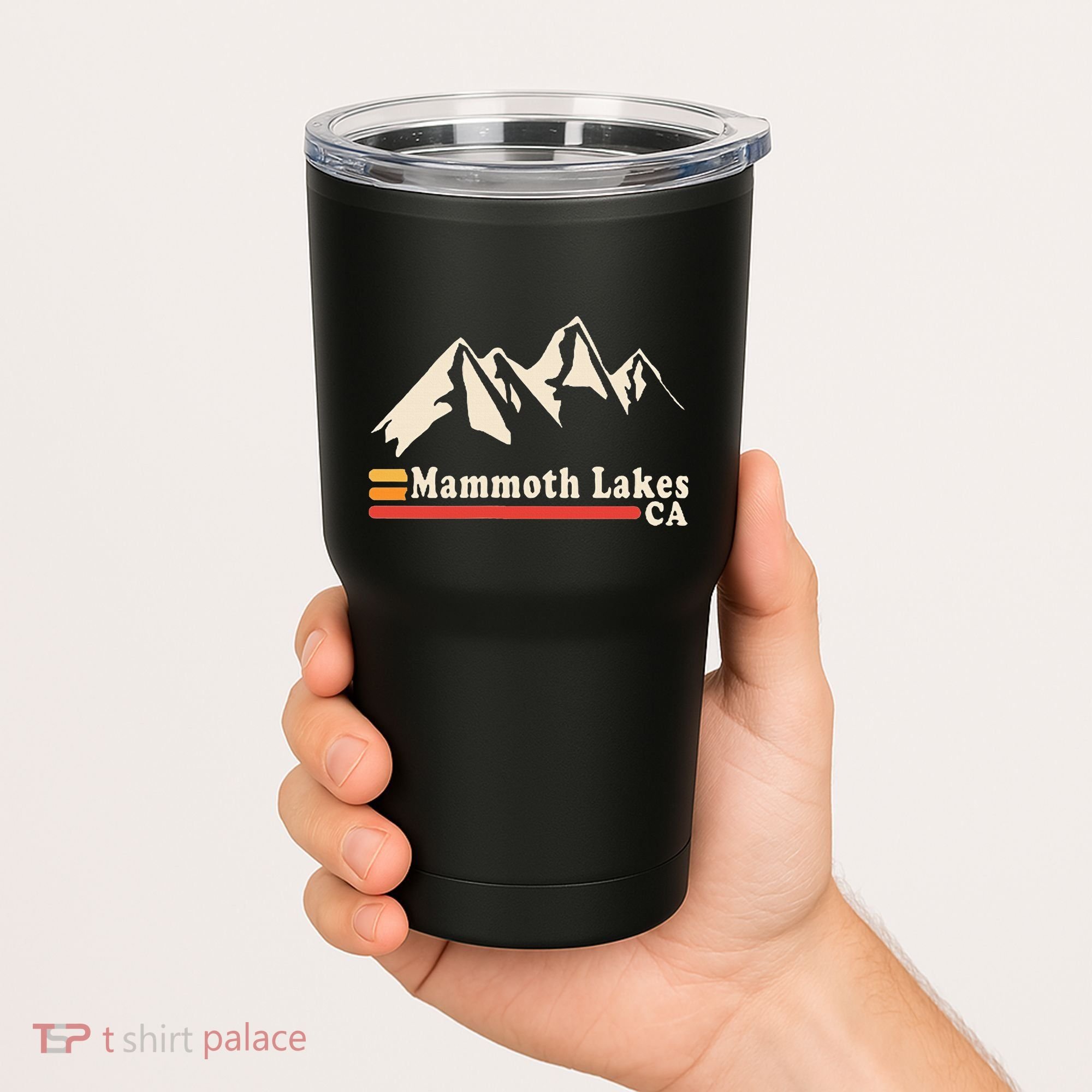 Retro Mammoth Lakes California Ca Mountain Ski Tumbler
