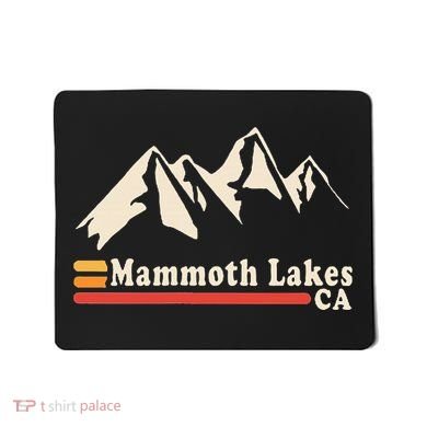 Retro Mammoth Lakes California Ca Mountain Ski Mousepad