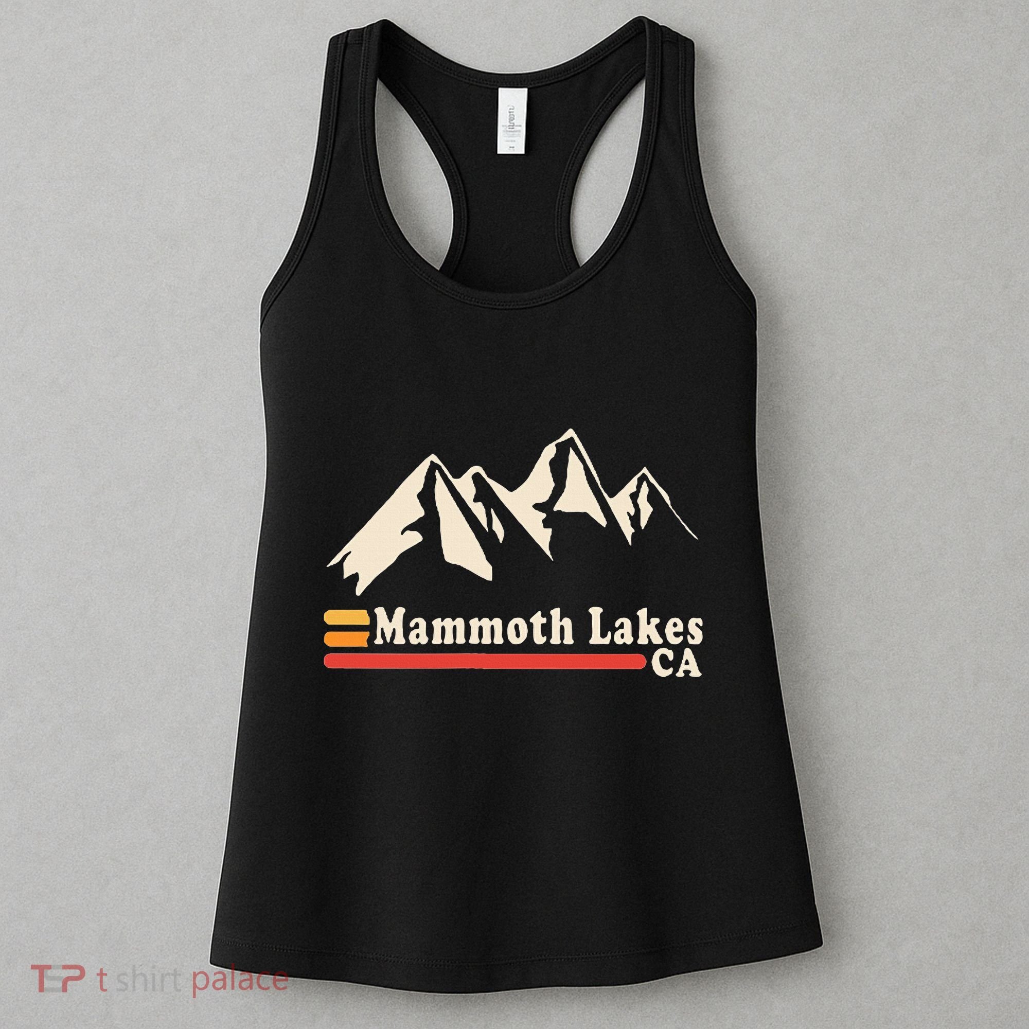 Retro Mammoth Lakes California Ca Mountain Ski Women's Tank Top
