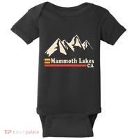 Retro Mammoth Lakes California Ca Mountain Ski Baby Bodysuit thumb 0