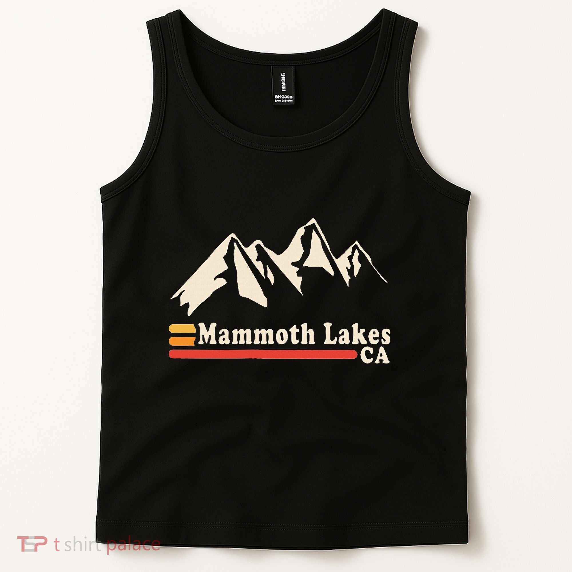 Retro Mammoth Lakes California Ca Mountain Ski Tank Top