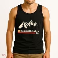 Retro Mammoth Lakes California Ca Mountain Ski Tank Top thumb 3