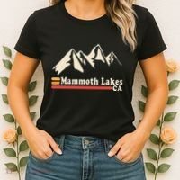 Retro Mammoth Lakes California Ca Mountain Ski Women's T-Shirt thumb 2