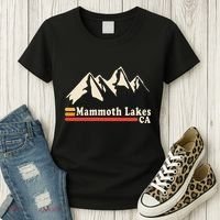 Retro Mammoth Lakes California Ca Mountain Ski Women's T-Shirt thumb 3