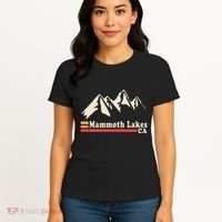 Retro Mammoth Lakes California Ca Mountain Ski Women's T-Shirt thumb 4