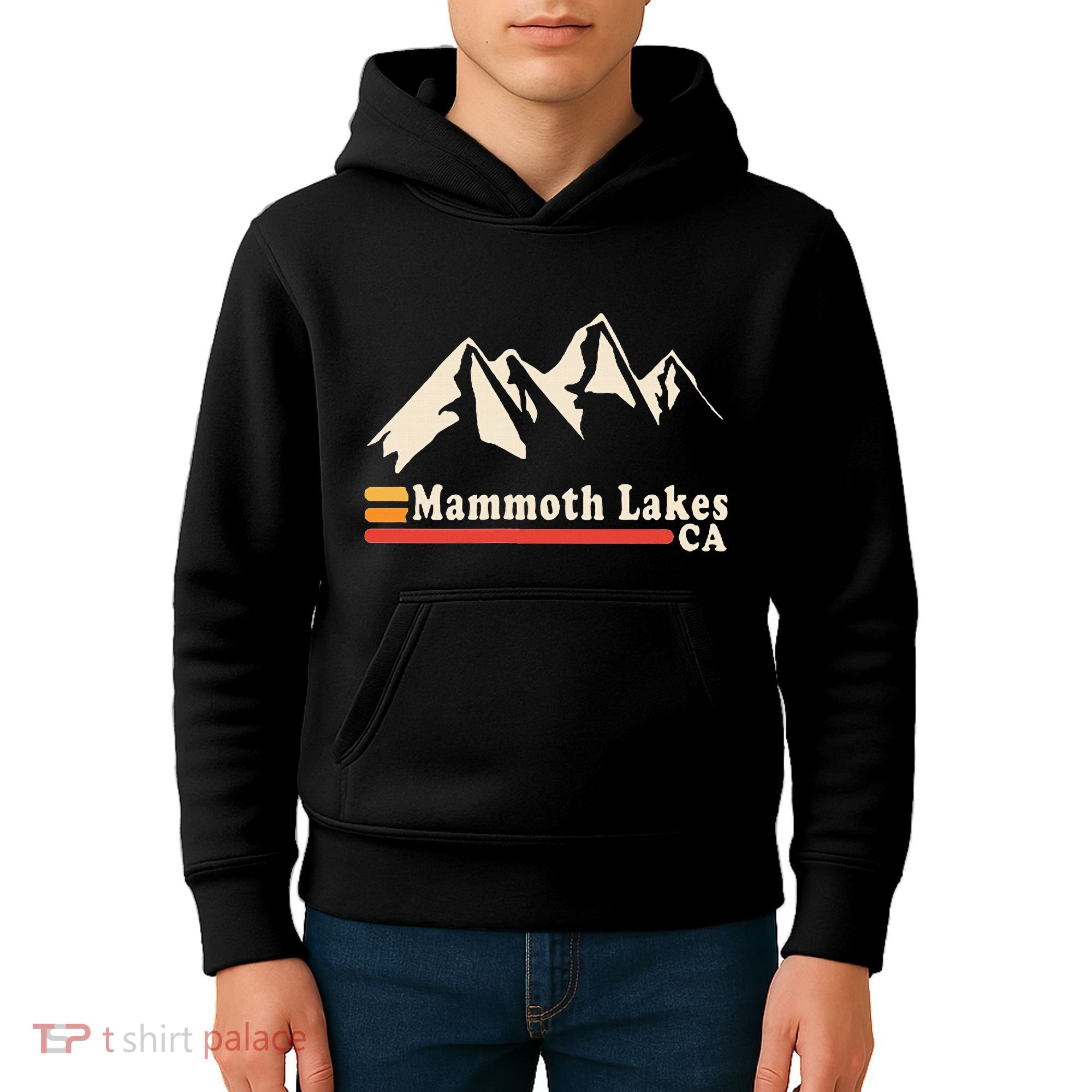 Retro Mammoth Lakes California Ca Mountain Ski Kids Hoodie