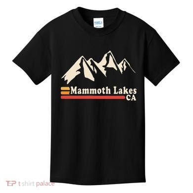 Retro Mammoth Lakes California Ca Mountain Ski Kids T-Shirt