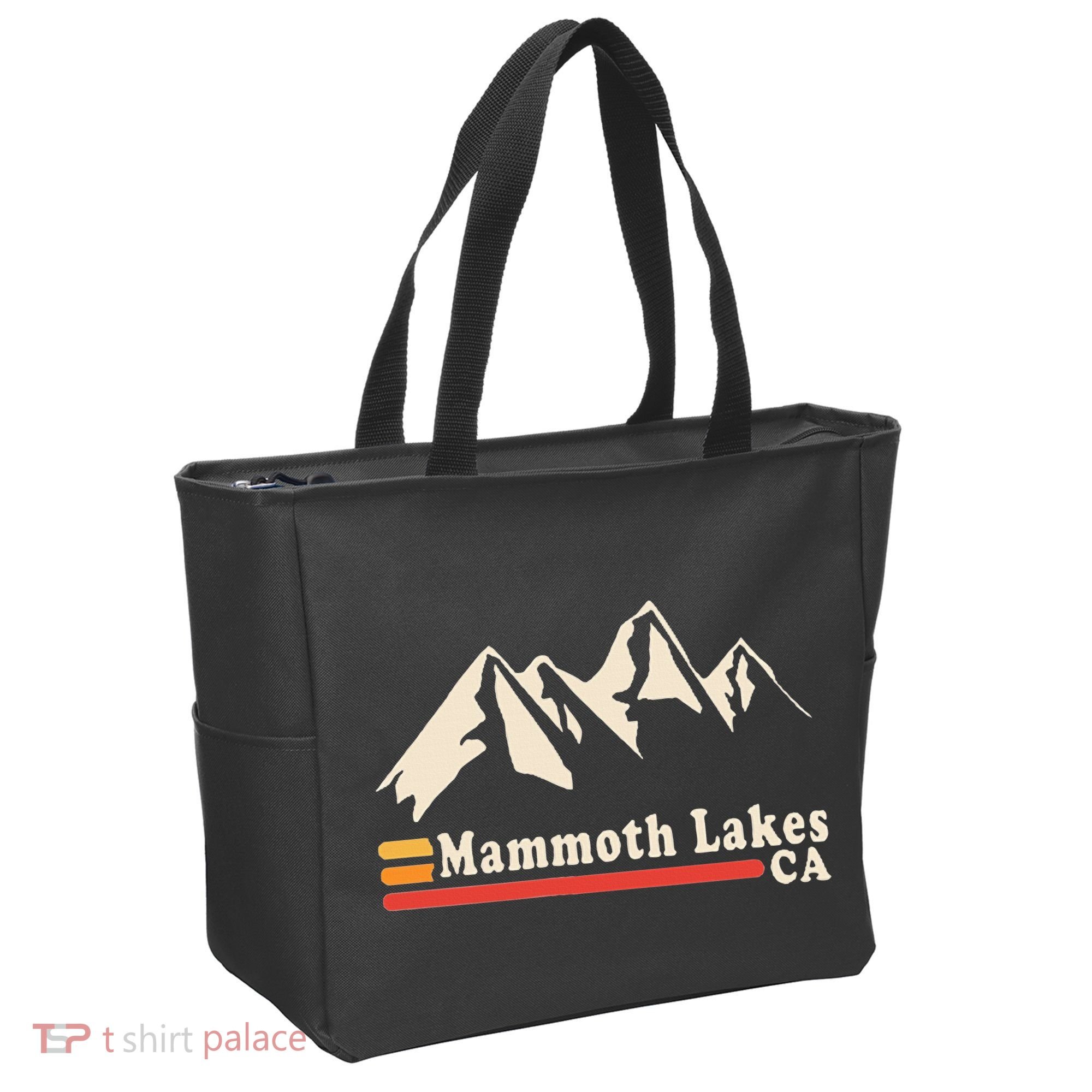 Retro Mammoth Lakes California Ca Mountain Ski Tote Bag