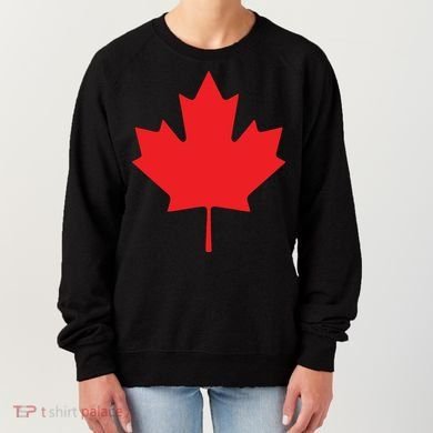 Red Maple Leaf Flag Of Canada Cool Canadian Flags Women's Sweatshirt
