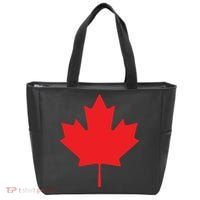 Red Maple Leaf Flag Of Canada Cool Canadian Flags Tote Bag thumb 0