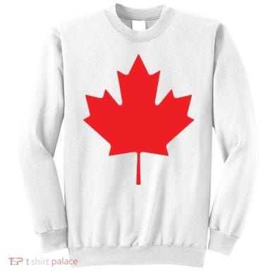 Red Maple Leaf Flag Of Canada Cool Canadian Flags Sweatshirt