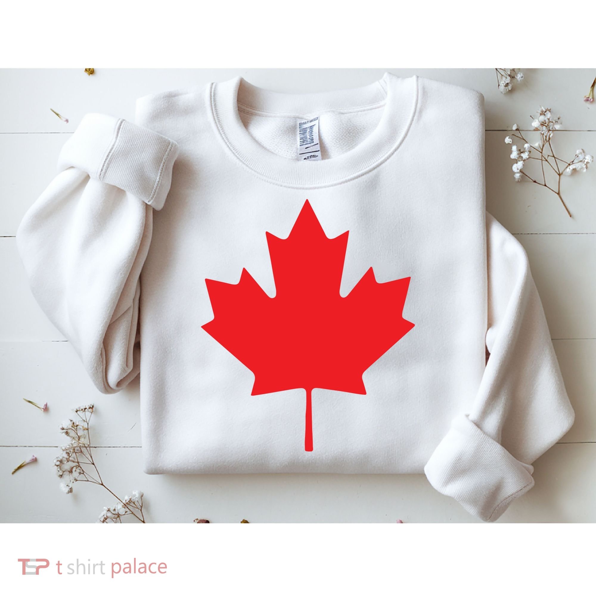 Red Maple Leaf Flag Of Canada Cool Canadian Flags Sweatshirt