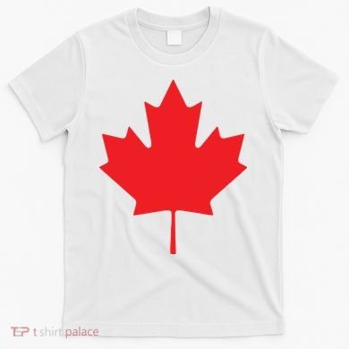 Red Maple Leaf Flag Of Canada Cool Canadian Flags T-Shirt
