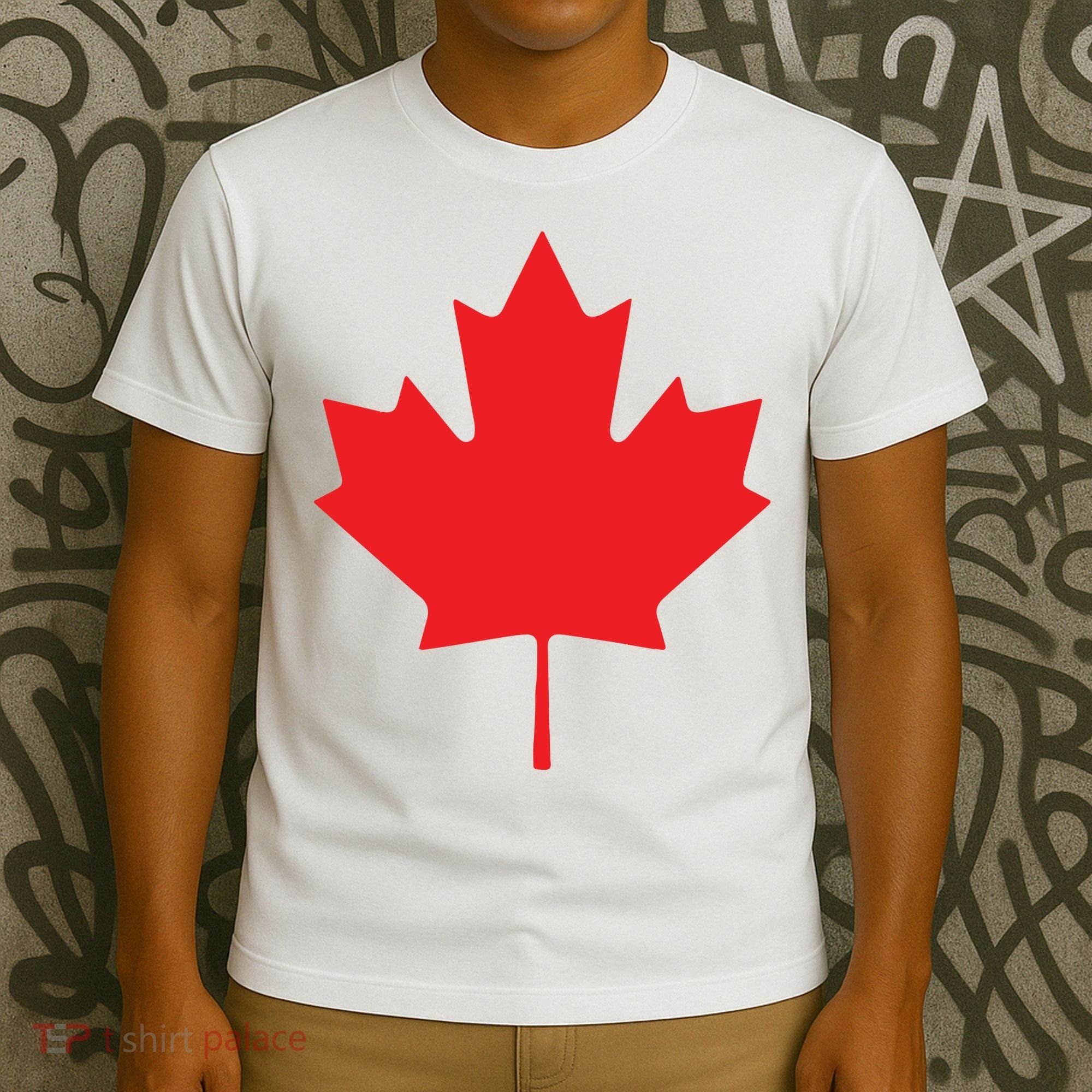 Red Maple Leaf Flag Of Canada Cool Canadian Flags T-Shirt