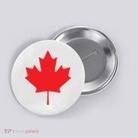 Red Maple Leaf Flag Of Canada Cool Canadian Flags Button thumb 0