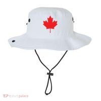 Red Maple Leaf Flag Of Canada Cool Canadian Flags Bucket Hat thumb 0