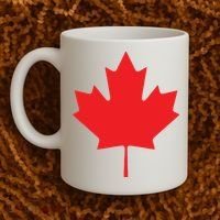 Red Maple Leaf Flag Of Canada Cool Canadian Flags Coffee Mug thumb 2