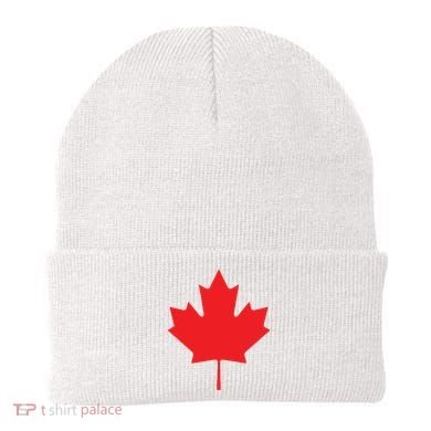 Red Maple Leaf Flag Of Canada Cool Canadian Flags Beanie