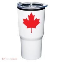 Red Maple Leaf Flag Of Canada Cool Canadian Flags Tumbler thumb 0
