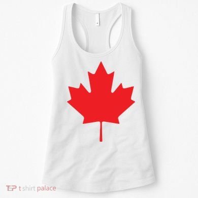 Red Maple Leaf Flag Of Canada Cool Canadian Flags Women's Tank Top