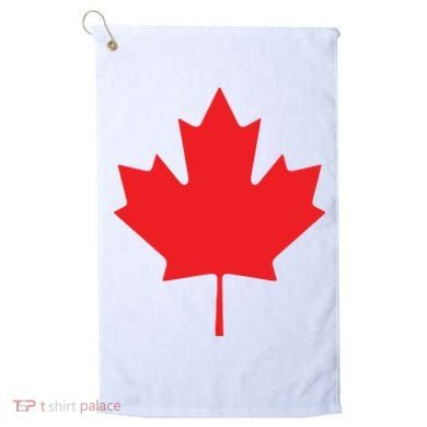 Red Maple Leaf Flag Of Canada Cool Canadian Flags Golf Towel