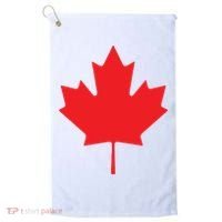 Red Maple Leaf Flag Of Canada Cool Canadian Flags Golf Towel thumb 0