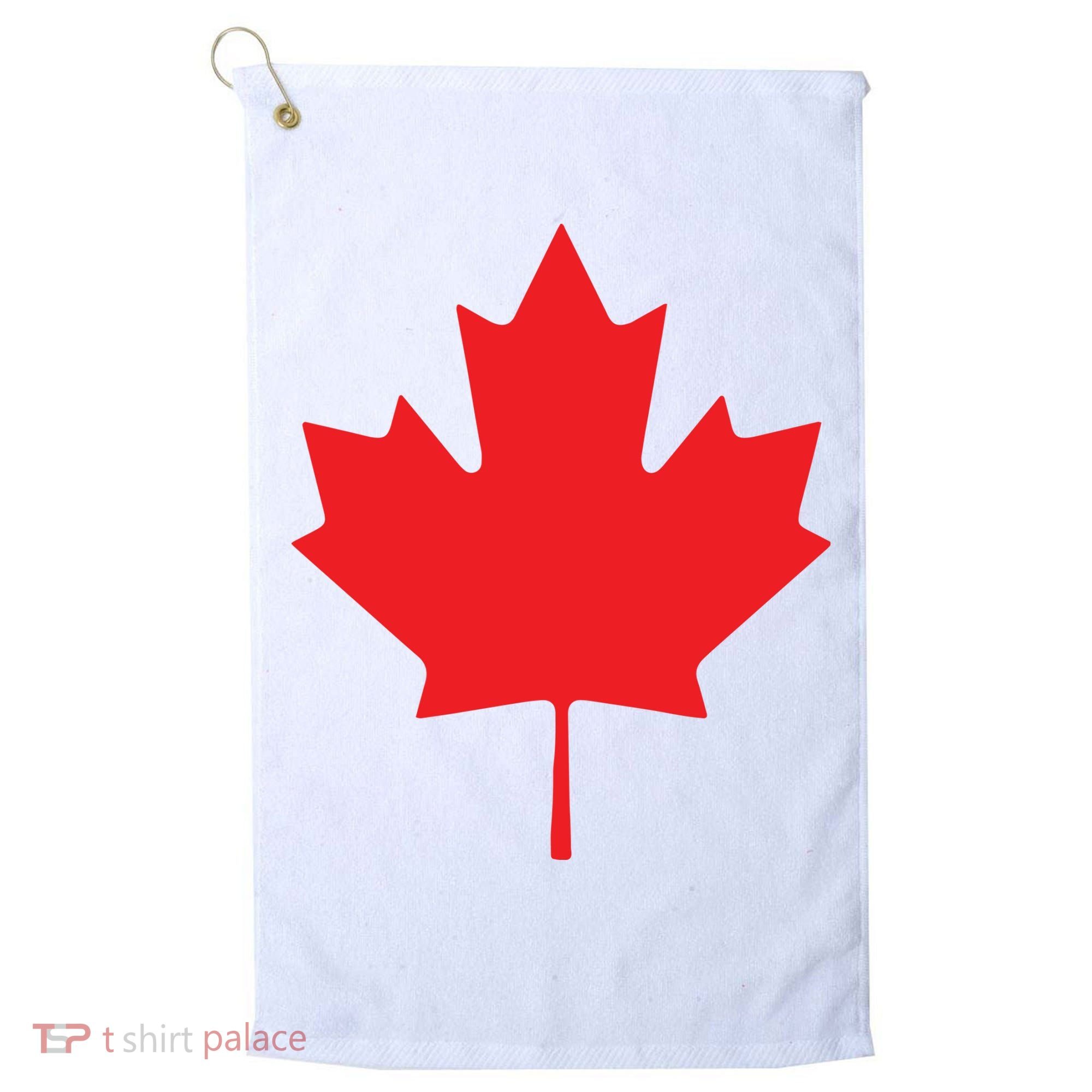 Red Maple Leaf Flag Of Canada Cool Canadian Flags Golf Towel