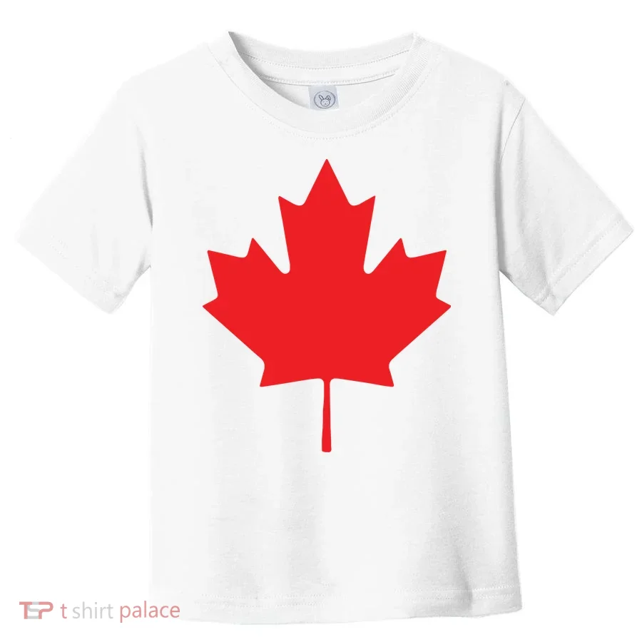 Red Maple Leaf Flag Of Canada Cool Canadian Flags Toddler T-Shirt