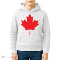 Red Maple Leaf Flag Of Canada Cool Canadian Flags Kids Hoodie thumb 4