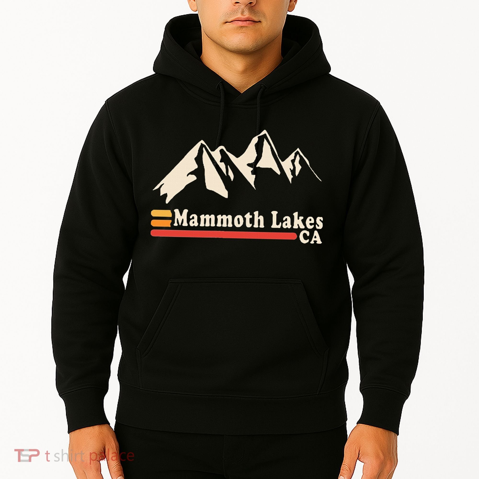 Retro Mammoth Lakes California Ca Mountain Ski Hoodie