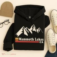 Retro Mammoth Lakes California Ca Mountain Ski Hoodie thumb 4