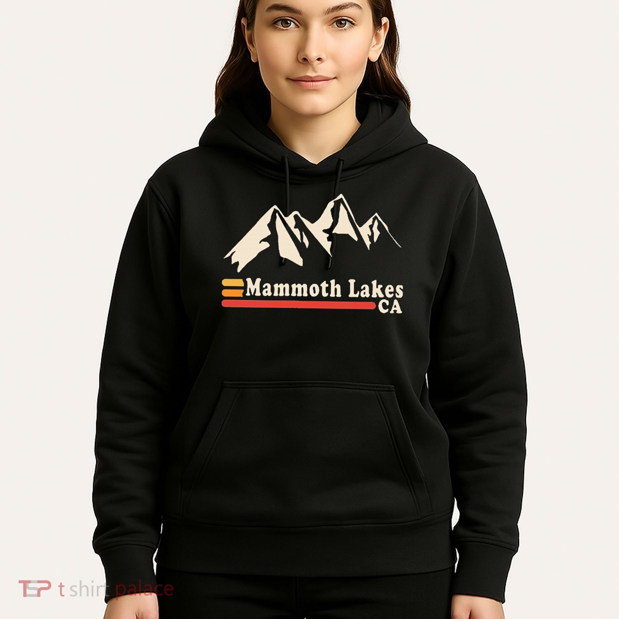 Retro Mammoth Lakes California Ca Mountain Ski Hoodie