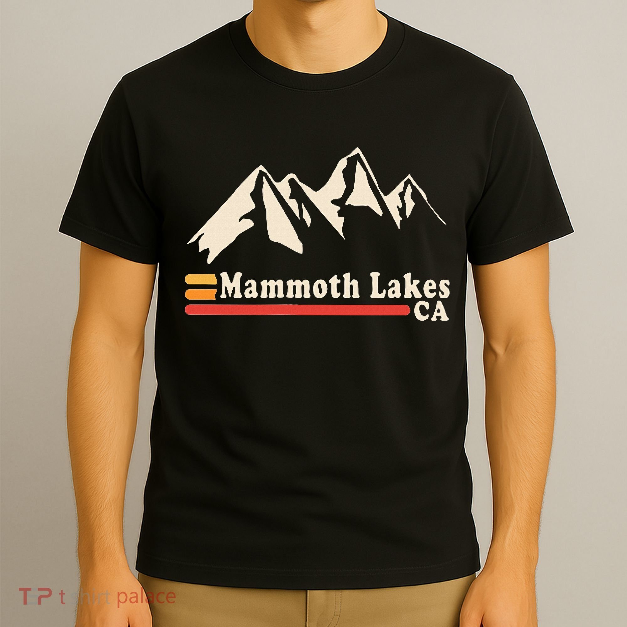 Retro Mammoth Lakes California Ca Mountain Ski T-Shirt
