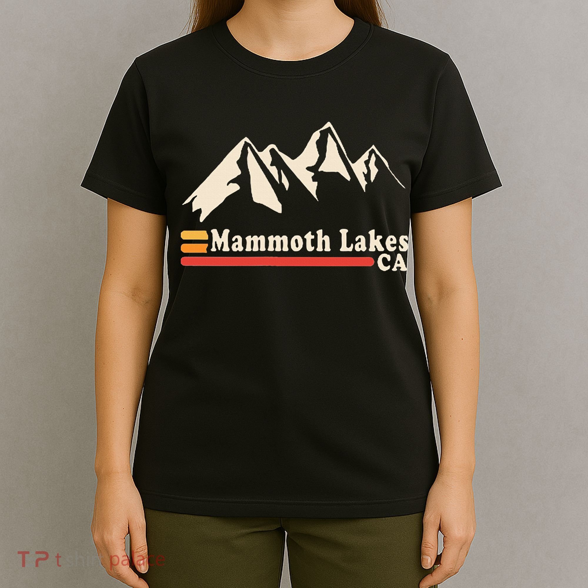Retro Mammoth Lakes California Ca Mountain Ski T-Shirt
