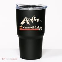 Retro Mammoth Lakes California Ca Mountain Ski Tumbler thumb 0