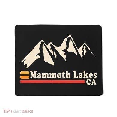 Retro Mammoth Lakes California Ca Mountain Ski Mousepad