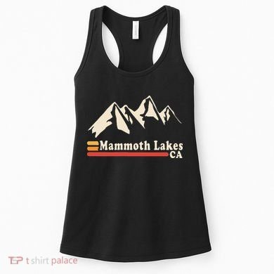 Retro Mammoth Lakes California Ca Mountain Ski Women's Tank Top