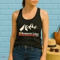 Retro Mammoth Lakes California Ca Mountain Ski Women's Tank Top thumb 2