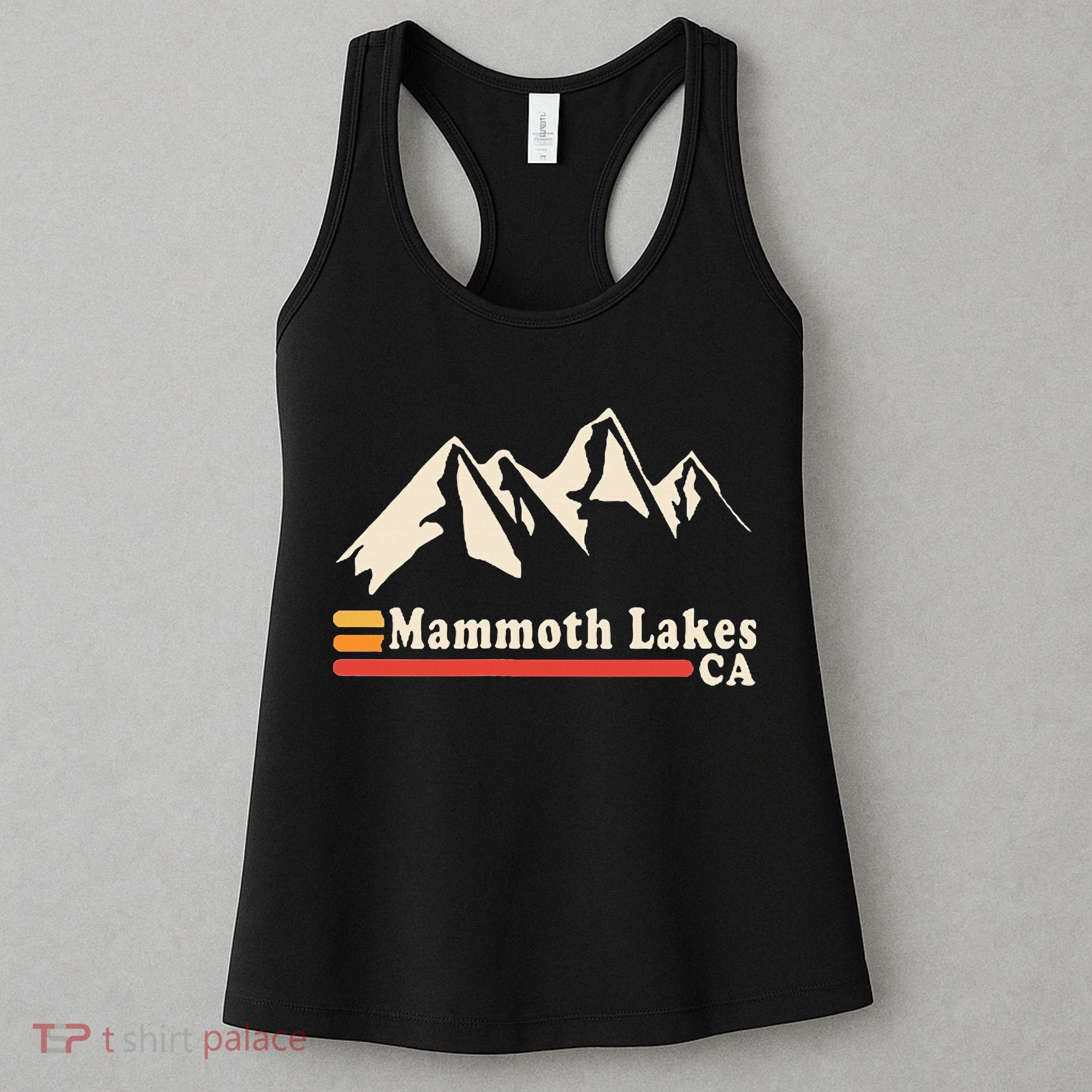 Retro Mammoth Lakes California Ca Mountain Ski Women's Tank Top