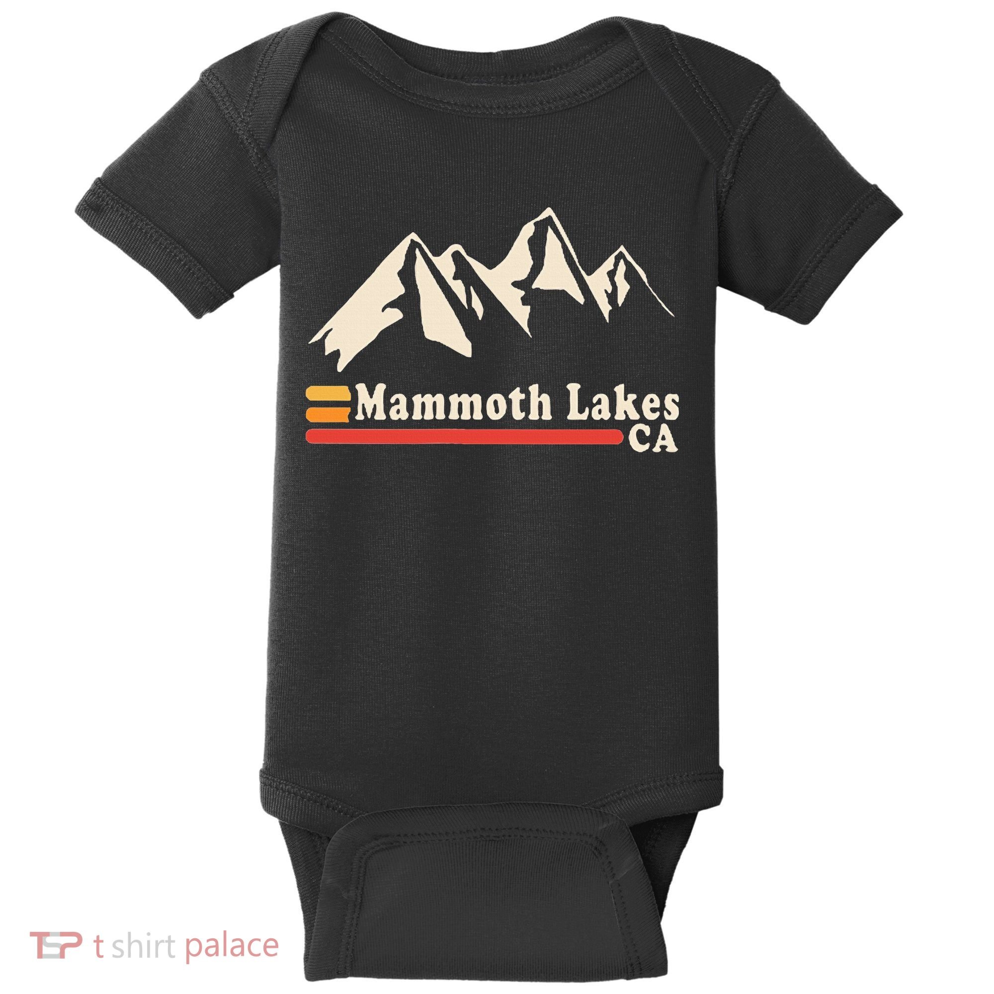 Retro Mammoth Lakes California Ca Mountain Ski Baby Bodysuit