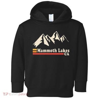 Retro Mammoth Lakes California Ca Mountain Ski Toddler Hoodie