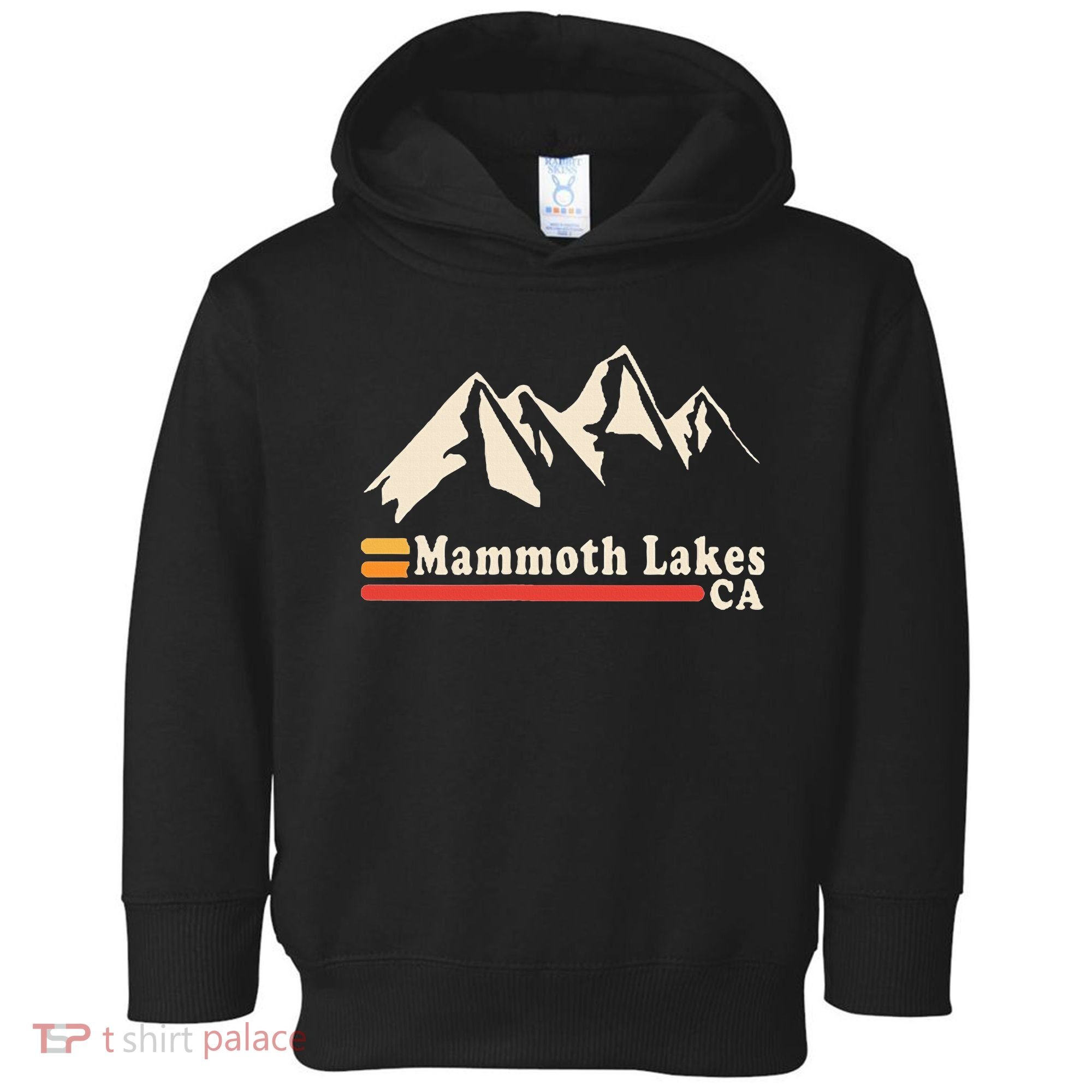 Retro Mammoth Lakes California Ca Mountain Ski Toddler Hoodie
