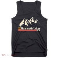 Retro Mammoth Lakes California Ca Mountain Ski Tank Top thumb 0